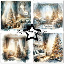 Paper Favourites - Papirpakke 15x15 - Christmas Trees - PF553