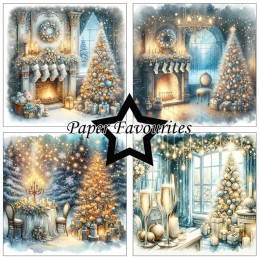 Paper Favourites - Papirpakke 15x15 - Christmas Trees - PF553