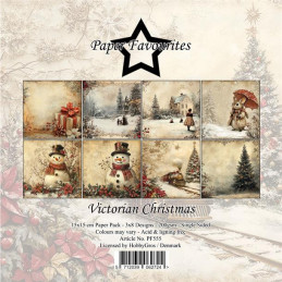 Paper Favourites - Papirpakke 15x15 - Victorian Christmas - PF555