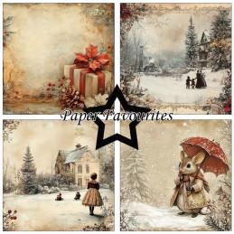 Paper Favourites - Papirpakke 15x15 - Victorian Christmas - PF555