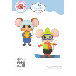Elizabeth Craft Designs - Cute & Whimsical - Little Mouse Winter Accessories
