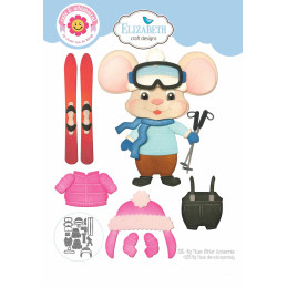 Elizabeth Craft Designs - Cute & Whimsical - Big Mouse Winter Accessories