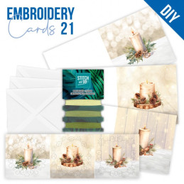 Stitch And Do Cards 21 - Christmas Candles
