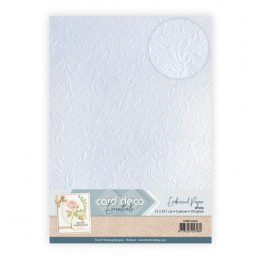 Card Deco Essentials - Embossed Paper - Ornamental Grace - White