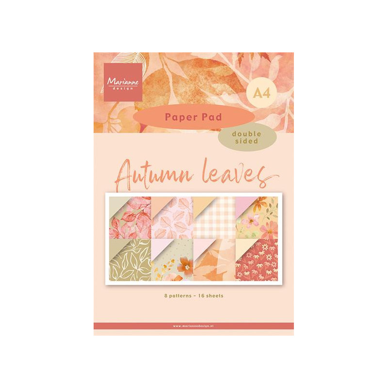 Marianne Design - Papirblok A4 - Autumn Leaves - PK9215