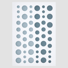 Design5 - Enamel Dots MAT - Støvet Blå