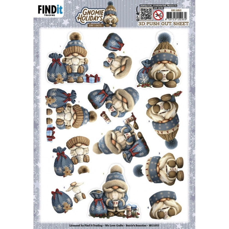 Pushout - Berries Beauties - Gnomie Holidays - Navy - SB11052