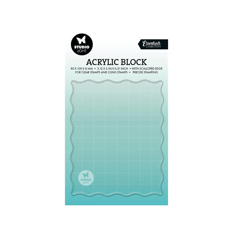 Studio Light - Acrylic Block With Grid - SL-ES-ASB09