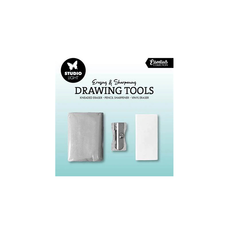 Studio Light - Drawing Tools - Kneaded & Vinyl Eraser, Sharpener