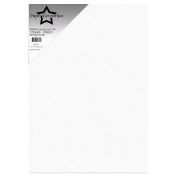 Paper Favourites - Glitter Cardstock - White/Silver (High Flash)