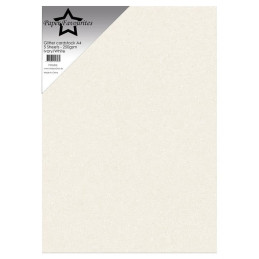 Paper Favourites - Glitter Cardstock - Ivory/White