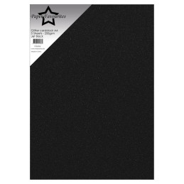 Paper Favourites - Glitter Cardstock - Jet Black