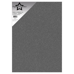 Paper Favourites - Glitter Cardstock - Antique Silver