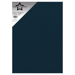 Paper Favourites - Glitter Cardstock - Midnight Blue
