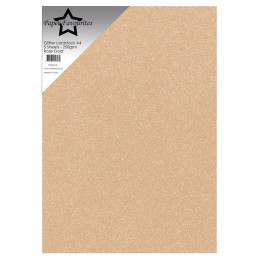 Paper Favourites - Glitter Cardstock - Rose Gold