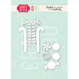 Craft & You - Candy Canes - CW369