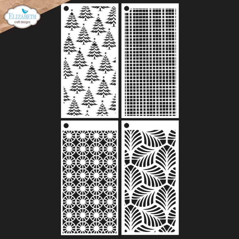 Elizabeth Craft Designs - Stencils - Art Journal Specials - Journal Stencils 9