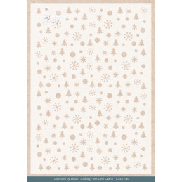 Card Deco Essentials - Stencil A5 - Christmas Pattern