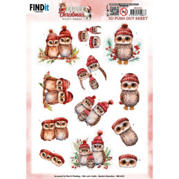 Pushout - Berries Beauties - A Very Furry Christmas - Owl - SB11055
