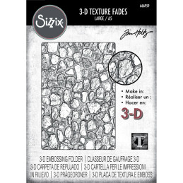 Sizzix - Tim Holtz - 3D Embossingfolder - Vault Cobblestone - 666959