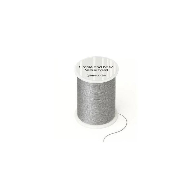 Simple And Basic - Metallic Thread - Silver