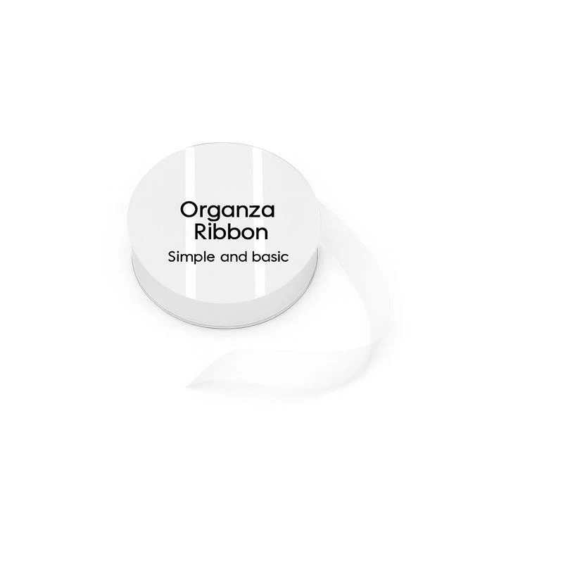 Simple And Basic - Organza Ribbon - White