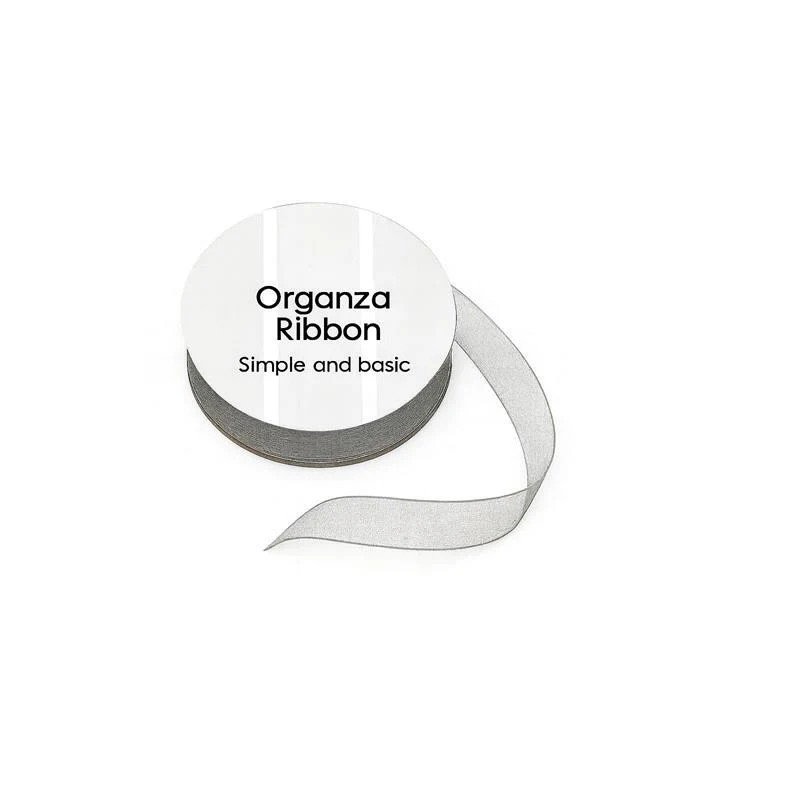 Simple And Basic - Organza Ribbon - Grey