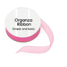 Simple And Basic - Organza Ribbon - Pink