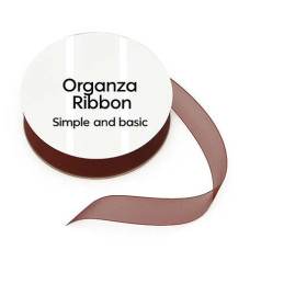 Simple And Basic - Organza Ribbon - Rusty Brown