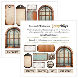 ScrapBoys - Papirblok 20x20 - Rusty Pack