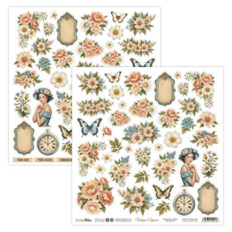 ScrapBoys - Papirblok 30x30 - Vintage Elegance