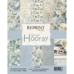 Reprint - Papirpakke 15x15 - Hip Hip Hooray - RPP109