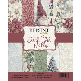 Reprint - Papirpakke 15x15 - Deck The Halls - RPP110