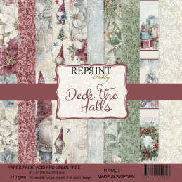 Reprint - Papirpakke 20x20 - Deck The Halls - RPM071