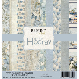 Reprint - Papirpakke 30x30 - Hip Hip Hooray - CRP091