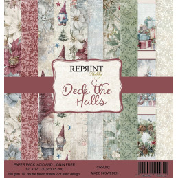 Reprint - Papirpakke 30x30 - Deck The Halls - CRP092