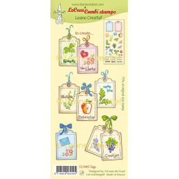 Leane Creatief - Clear Stamp - Tags - 55.9495