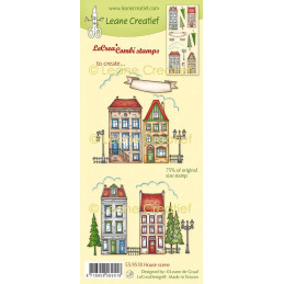 Leane Creatief - Clear Stamp - House Scene - 55.9518