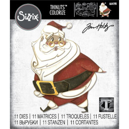 Sizzix - Tim Holtz - Thinlits Die - Jolly St. Nick - 664198