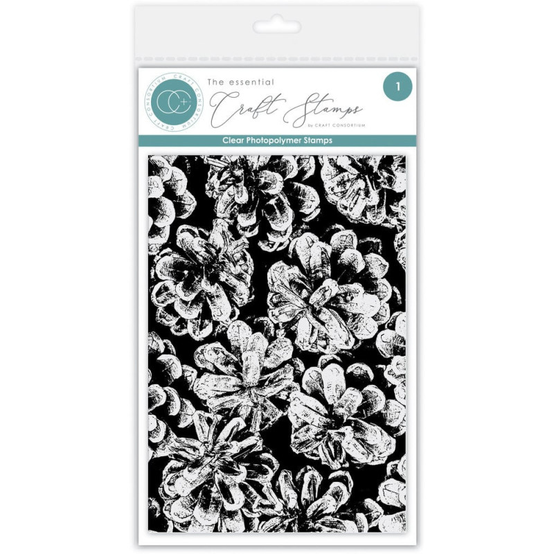 Craft Consortium - Clear Stamps - Pinecomb