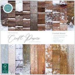 Craft Consortium - Papirblok 30x30 - Frosted Wood - CCEPAD036