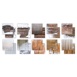 Craft Consortium - Papirblok 30x30 - Frosted Wood - CCEPAD036