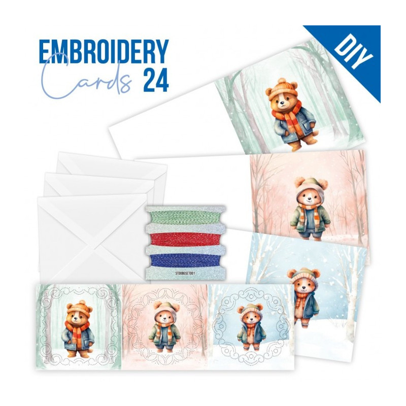 Stitch And Do Cards 24 - O Bear