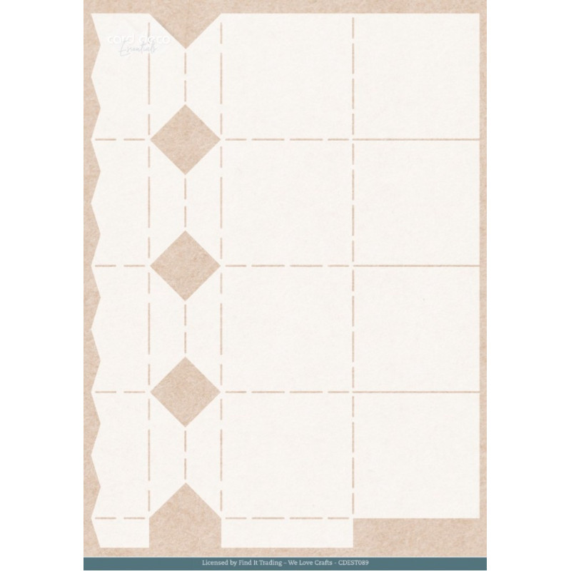 Card Deco Essentials - Stencil A4 - Toffee Box