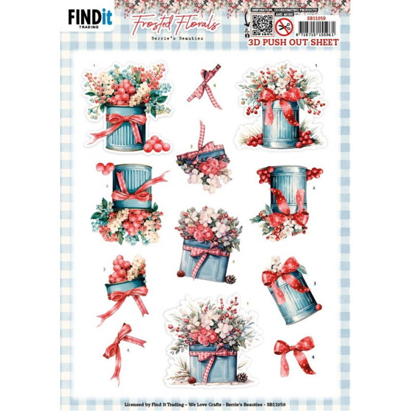 Pushout - Berries Beauties - Frosted Florals - Tin - SB11059
