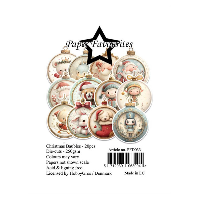 Paper Favourites - Die Cuts - Christmas Baubles - PFD033
