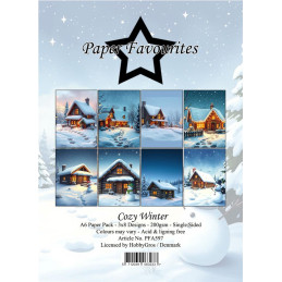 Paper Favourites - Papirpakke A6 - Cozy Winter - PFA597