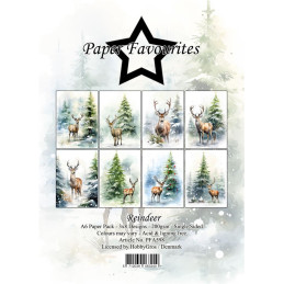 Paper Favourites - Papirpakke A6 - Reindeer - PFA598