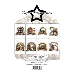 Paper Favourites - Papirpakke A6 - Wine Cellar - PFA600