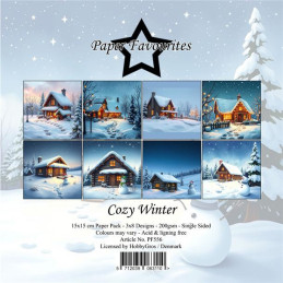 Paper Favourites - Papirpakke 15x15 - Cozy Winter - PF556